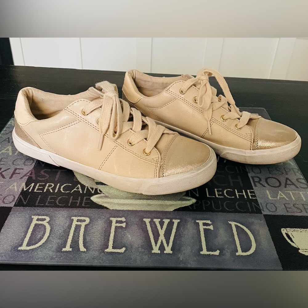 Metallic Glitter Toe Sneakers